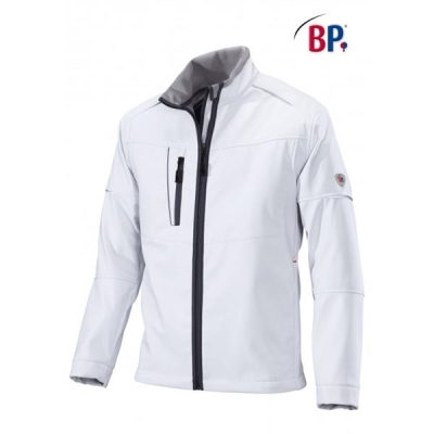 BP® Veste soft-shell hommes blanc/gris clair
