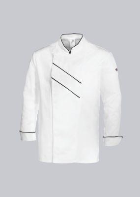 BP® Veste cuisinier blanc/noir