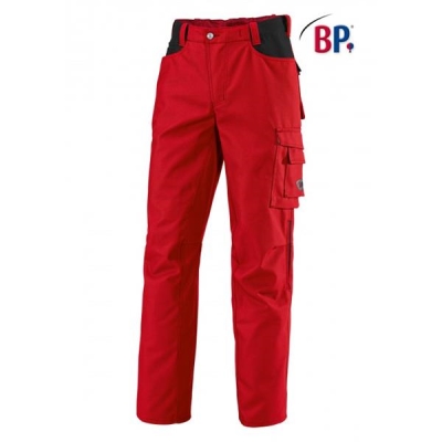 BP® Pantalon de travail rouge/noir