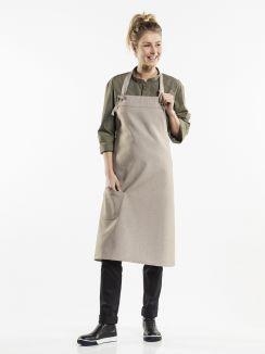 Bib Apron Bujutsu Sand W75 - L90 cm