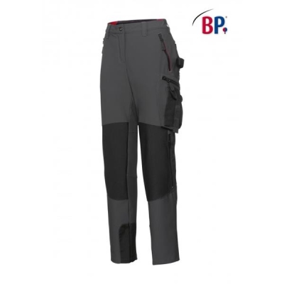BP 1862-620-5632  Pantalon super stretch femmes anthracite/noir