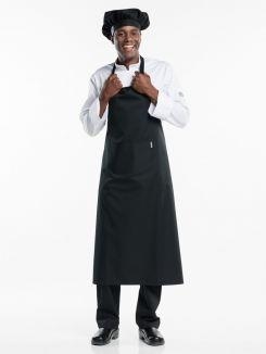 Bib Apron BBQ Black W100 - L120 cm