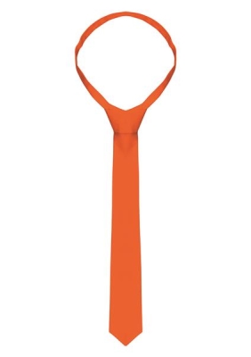 Necktie 148 x 6,5 cm orange Stck