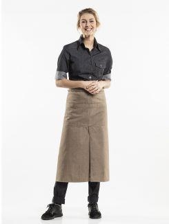 Apron 4-Pockets Mud Denim W90 - L80 cm