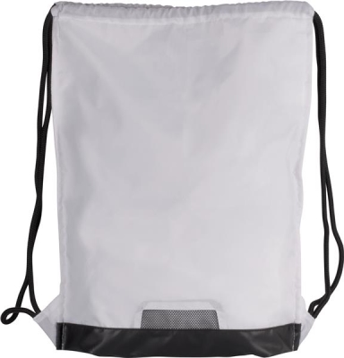 Ref: KI0163   Drawstring bag with zipped pocket