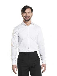 Shirt Men White Stretch XS - 3XL