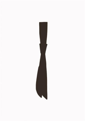 Service Tie 94 x 5 cm black Stck