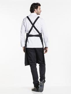 Bib Apron Cross Black W75 - L100 cm