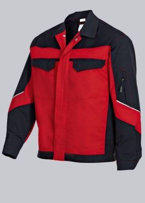 BP® Veste de travail rouge/noir
