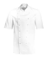 BP® Veste cuisinier manches 1/2 blanc