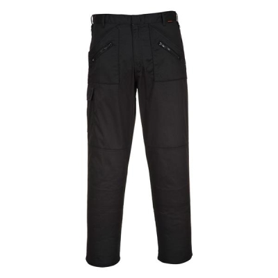 POR-S887 Action Broek ZWART