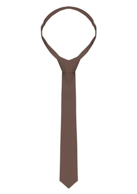Necktie 148 x 6,5 cm dark brown Stck