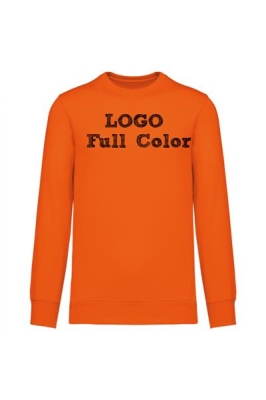 K4040 - Gerecycled unisex sweatshirt met ronde hals en full colour print op voor- en achterkant