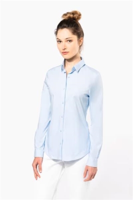 Ref: K530   Ladies' long-sleeved stretch shirt