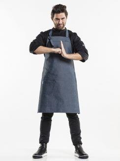 Bib Apron Bujutsu Petrol W75 - L90 cm