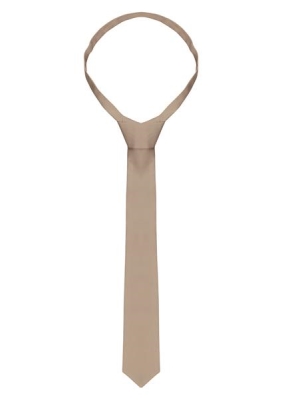 Necktie 148 x 6,5 cm light brown Stck