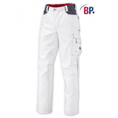 BP® Pantalon de travail blanc/gris foncé