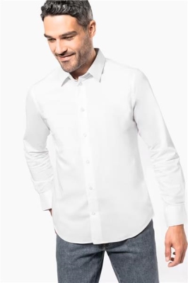 Ref: K529   Long-sleeved cotton/elastane shirt