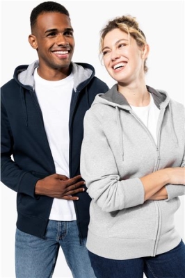 Ref: K444   Full zip hooded sweatshirt
