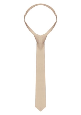 Necktie 148 x 6,5 cm cream Stck