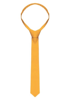 Necktie 148 x 6,5 cm yellow Stck
