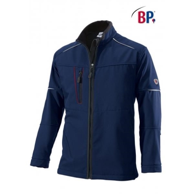BP® Veste soft-shell hommes bleu nuit