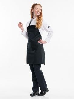 Bib Apron Black W75 - L80 cm