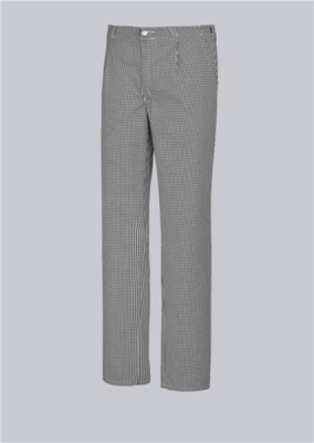 BP® Pantalon cuisinier/pâtissier pépite, noir/blanc