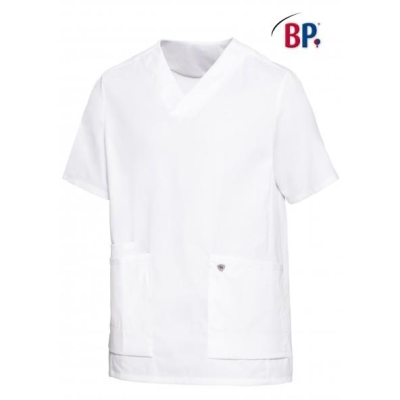 BP® Tunique à enfiler unisexe blanc