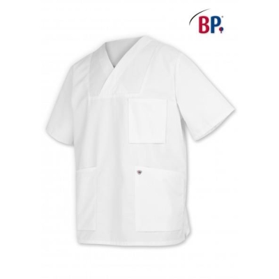 BP® Tunique à enfiler unisexe blanc