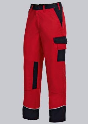 BP® Pantalon de travail rouge/noir
