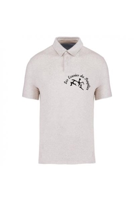Herenpolo gerecycled - 220g COTE COEUR BRODE