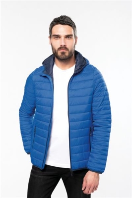 K6110   Men's lightweight hooded padded jacket