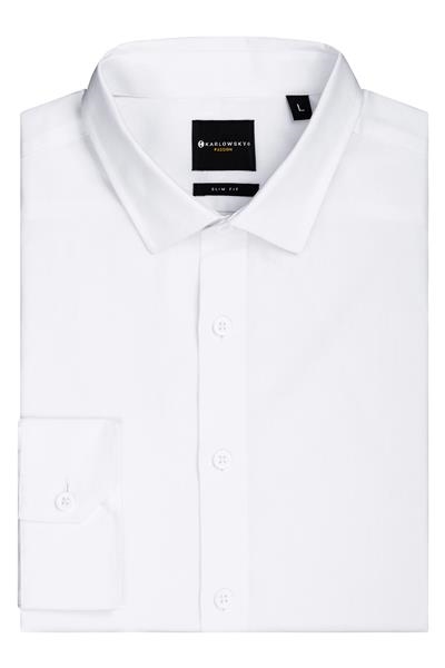 Long-Sleeve Men's Shirt Classic white S - 3XL
