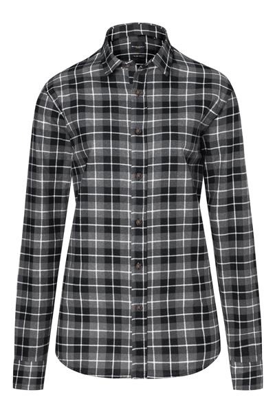Ladies' Checked Blouse Urban-Flair black XS - 2XL