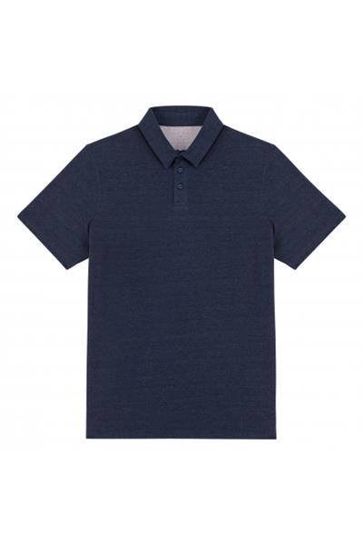  Polo recyclé homme - 220g BRODE COTE COEUR