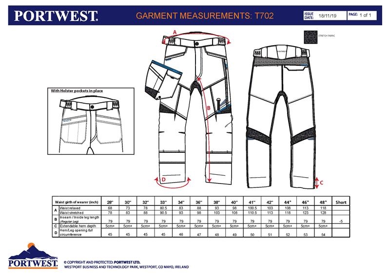 POR-T702 Pantalon Holster WX3