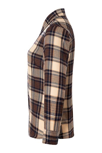 Ladies' Checked Blouse Urban-Trend sahara XS - 2XL