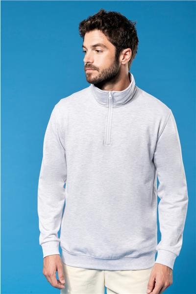 K478 - Sweat-shirt col zippé homme