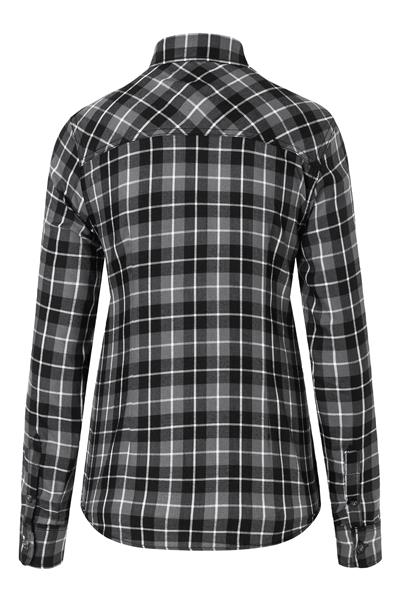 Ladies' Checked Blouse Urban-Flair black XS - 2XL