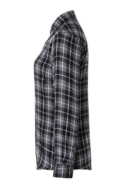 Ladies' Checked Blouse Urban-Flair black XS - 2XL