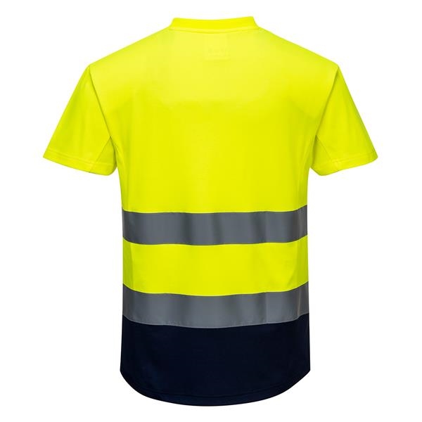 Tweekleurig Mesh T-shirt
