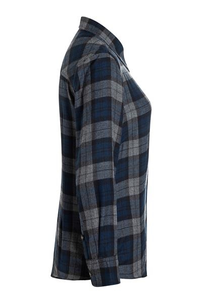 Ladies' Checked Blouse Urban-Style navy XS - 2XL