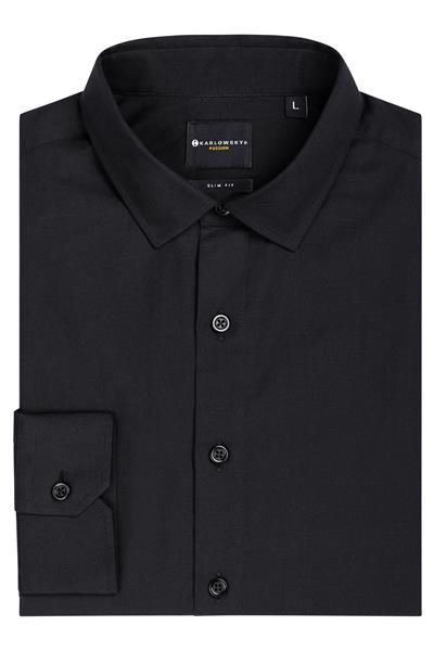 Long-Sleeve Men's Shirt Classic black S - 3XL