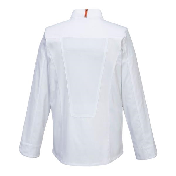 POR-C838 Veste Cuisine Meshair Pro L/S Blanc