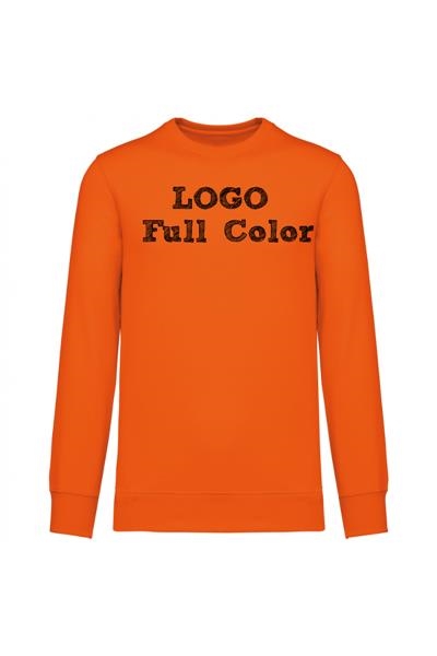 K4040 - Gerecycled unisex sweatshirt met ronde hals en full colour print op voor- en achterkant