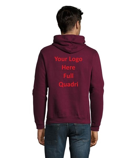 Hoodies Bedrukking op achterkant EN voorkant