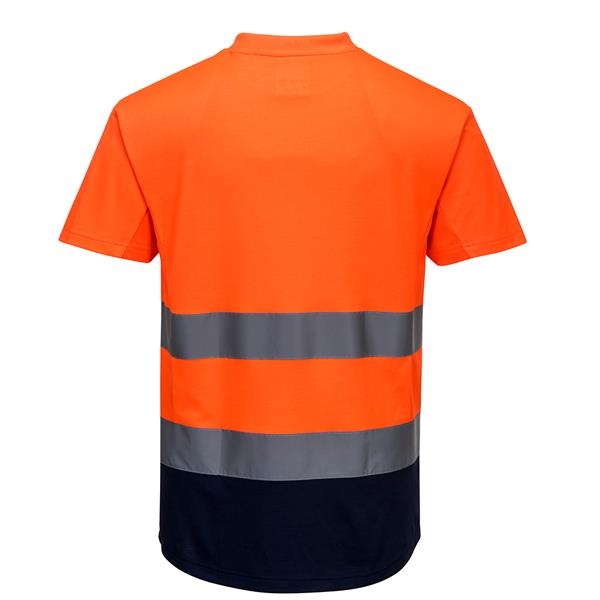 Tweekleurig Mesh T-shirt