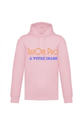 Sweat-shirt recyclé à capuche unisexe COLOR impression full Color 2  FACES